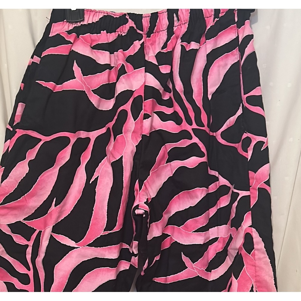 Sundeck Pink and Black Zebra Print Pants